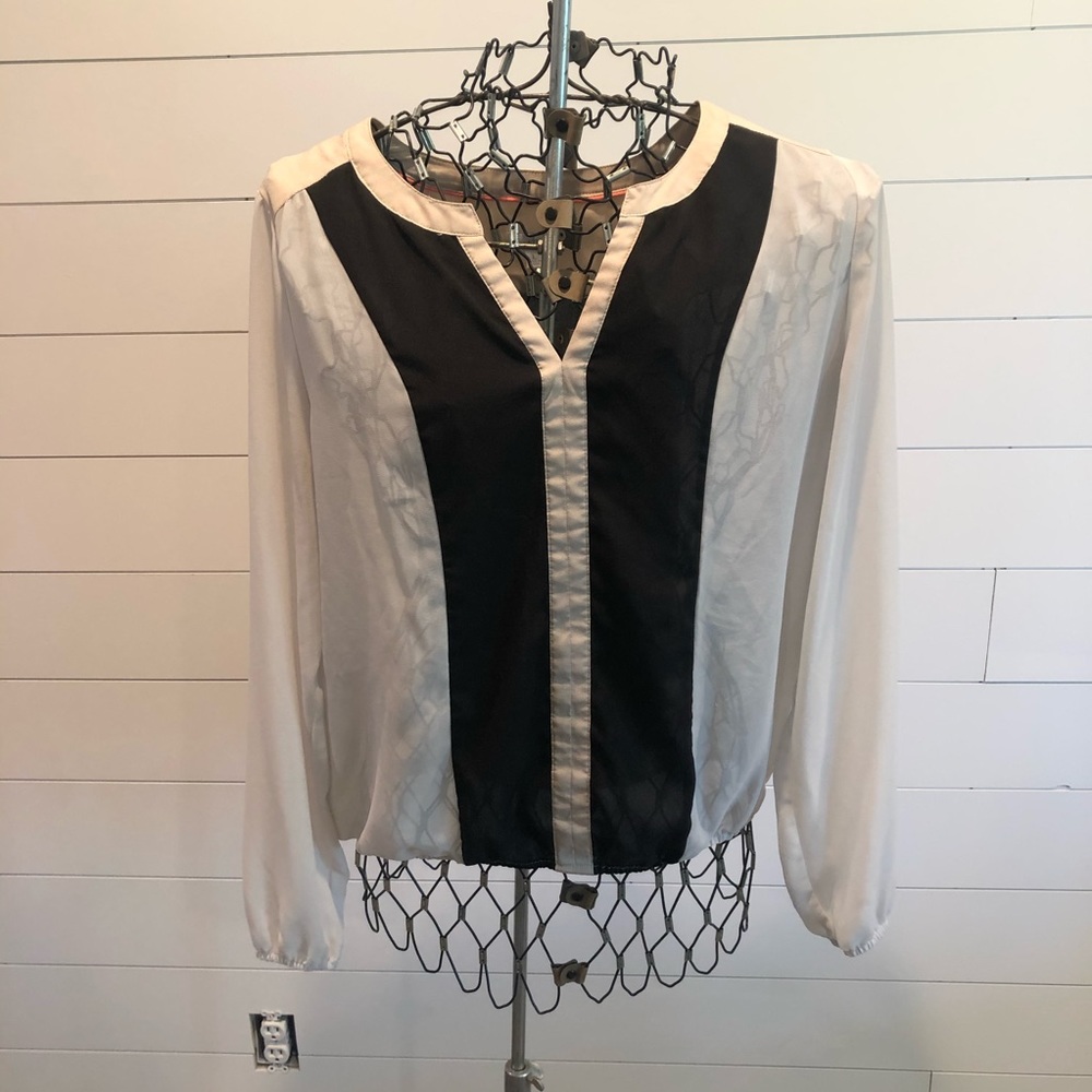 Charming Charlie Color Block Blouse